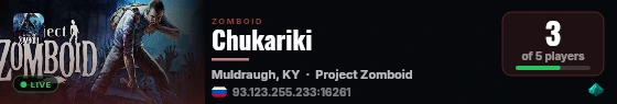 Chukariki live status badge