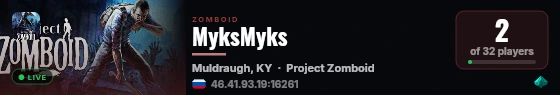 MyksMyks live status badge