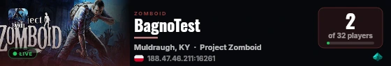 BagnoTest live status badge