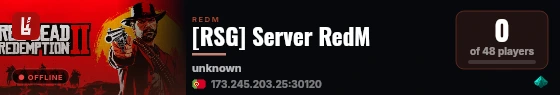[RSG] Server RedM live status badge