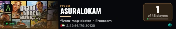 ASURALOKAM live status badge