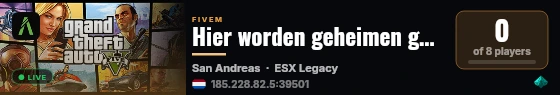 Hier worden geheimen gemaakt... live status badge