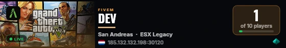 DEV live status badge