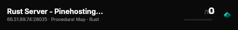 Rust Server - Pinehosting.com live status badge