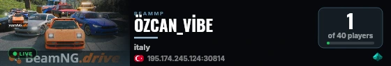 ÖZCAN_VİBE live status badge
