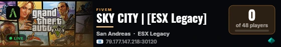SKY CITY | [ESX Legacy] live status badge