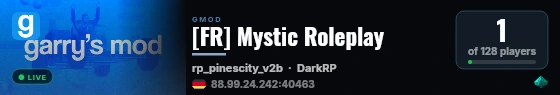 [FR] Mystic Roleplay live status badge