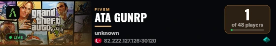 ATA GUNRP live status badge