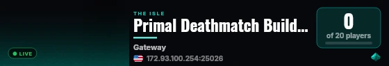 Primal Deathmatch Builder live status badge