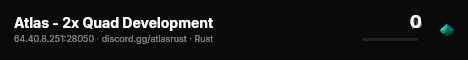 Atlas - 2x Quad Development live status badge