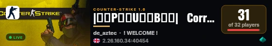 |͇̿P͇̿U͇̿B͇̿|   Corrupted Flux live status badge