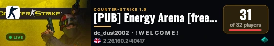 [PUB] Energy Arena [free vip] live status badge