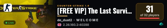 [FREE VIP] The Last Survivors live status badge