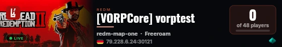 [VORPCore] vorptest live status badge