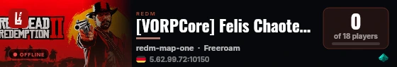 [VORPCore] Felis Chaotentrupp live status badge