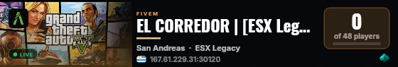 EL CORREDOR | [ESX Legacy] live status badge