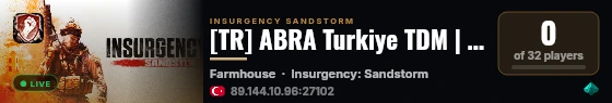[TR] ABRA Turkiye TDM | 7/24 PVP | DC : VMTF4xMJr live status badge