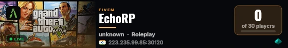 EchoRP live status badge