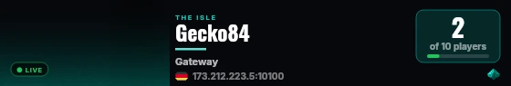 Gecko84 live status badge