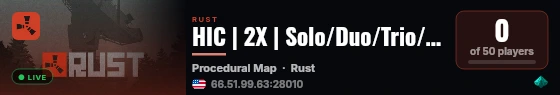 HIC | 2X | Solo/Duo/Trio/Quad | No BP Wipe | Monthly | Kits live status badge