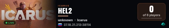 HEL2 live status badge