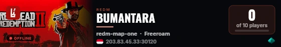 BUMANTARA live status badge