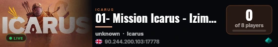 01- Mission Icarus - Izimzizi live status badge