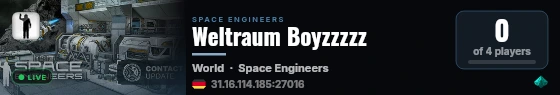 Weltraum Boyzzzzz live status badge