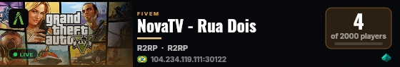 NovaTV - Rua Dois live status badge