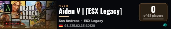 Aiden V | [ESX Legacy] live status badge