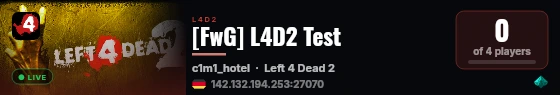 [FwG] L4D2 Test live status badge