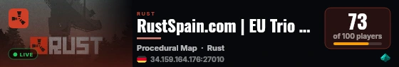 RustSpain.com | EU Trio Mondays live status badge