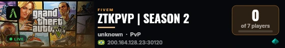 ZTKPVP | SEASON 2 live status badge