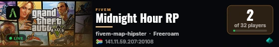 Midnight Hour live status badge