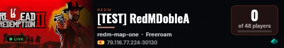 [TEST] RedMDobleA live status badge