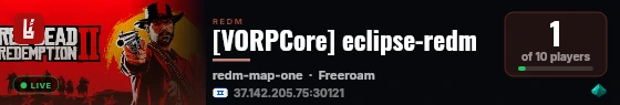 [VORPCore] eclipse-redm live status badge