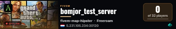 bomjor_test_server live status badge