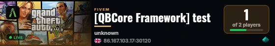 [QBCore Framework] test live status badge