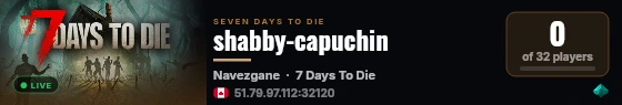 shabby-capuchin live status badge
