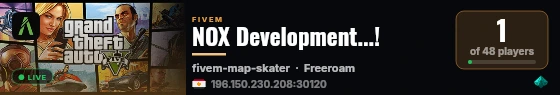 NOX Development...! live status badge