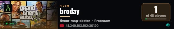 broday live status badge