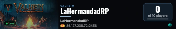 LaHermandadRP live status badge