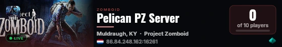 Pelican PZ Server live status badge