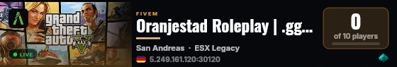 Oranjestad Roleplay | .gg/kscripts live status badge