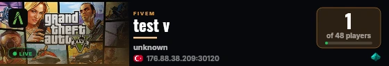 test v live status badge