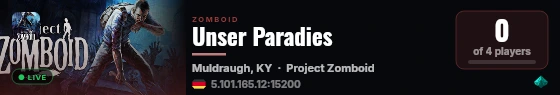 Unser Paradies live status badge