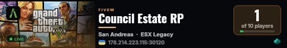Council Estate RP live status badge