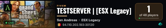 TESTSERVER | [ESX Legacy] live status badge