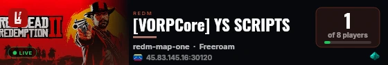 [VORPCore] YS SCRIPTS live status badge