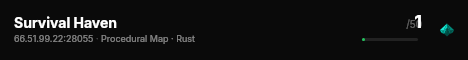 Survival Haven live status badge